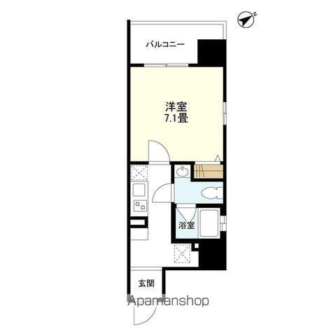 リバーレ浅草駒形(1K/8階)の間取り写真