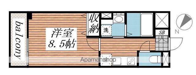 DOビル千葉寺(1K/3階)の間取り写真