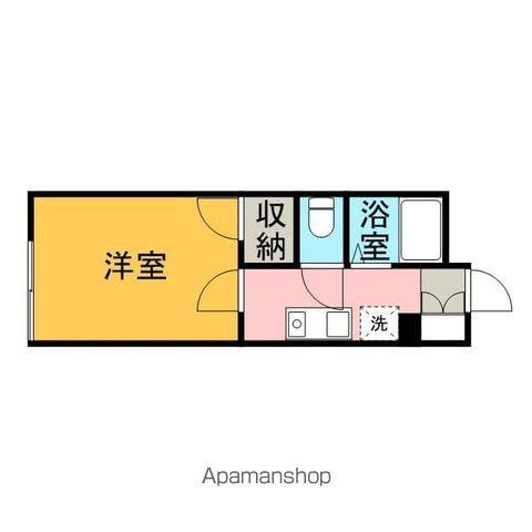 レオパレス別府Ⅱ(1K/2階)の間取り写真