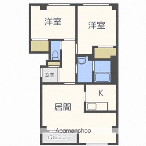 ビューシャトーⅡ(2LDK/2階)の間取り写真