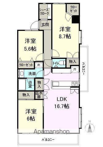 マンション・EL・ドラード(3LDK/6階)の間取り写真