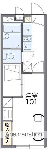 レオパレスステイブル(1K/2階)の間取り写真