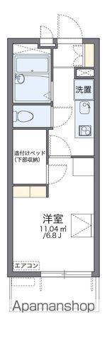 レオパレスシャルム宝(1K/4階)の間取り写真