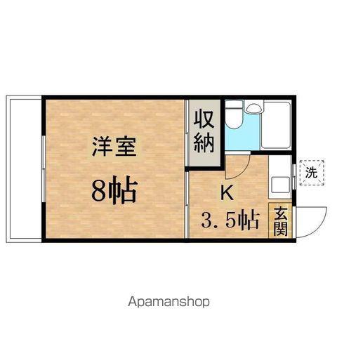 上原ビル(1K/3階)の間取り写真