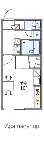 レオパレスK&N(1K/2階)の間取り写真
