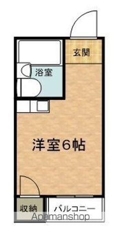 サニーハイツ寝屋川(ワンルーム/2階)の間取り写真