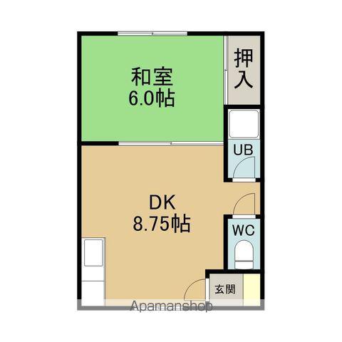 コーポ浩洋(1DK/2階)の間取り写真