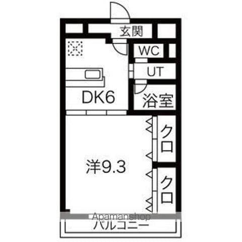 THE VENUSU OF WHITEⅡ(1DK/3階)の間取り写真