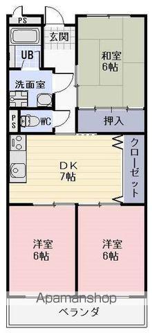 パストラルコート(3DK/3階)の間取り写真