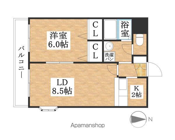 NSハイツ(1LDK/3階)の間取り写真