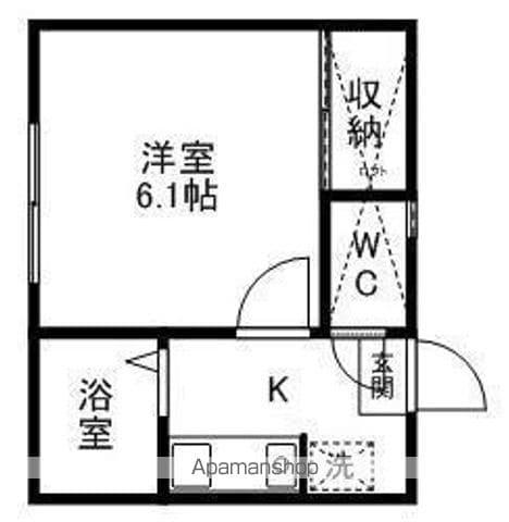 レオパレス大野田第4(1K/1階)の間取り写真