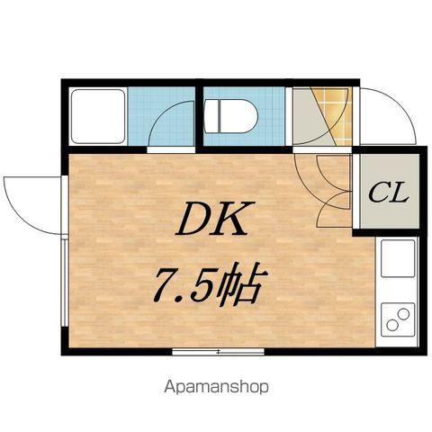 クルーズハウス元町(ワンルーム/2階)の間取り写真