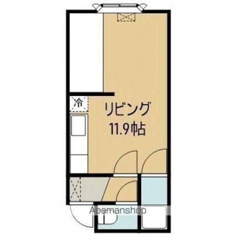 エール梁川(ワンルーム/3階)の間取り写真