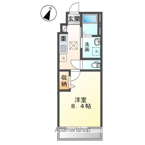 TANTO FIORE(1K/1階)の間取り写真