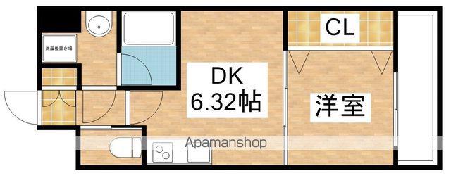 プレジオ江坂Ⅱ(1DK/2階)の間取り写真