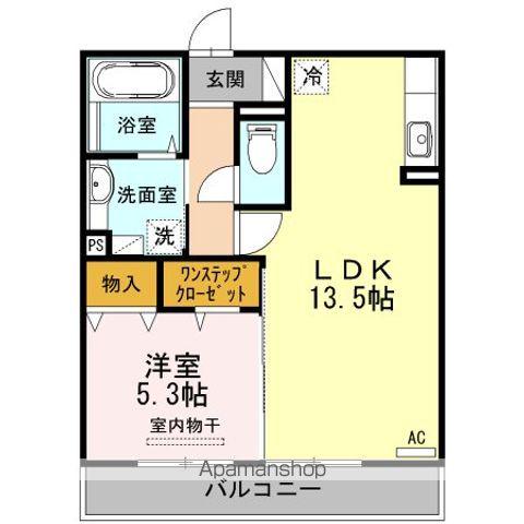 FELICE岩崎(1LDK/2階)の間取り写真