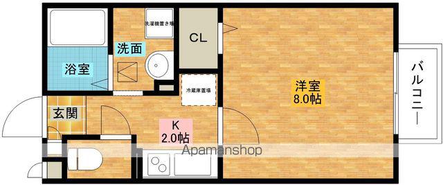 リヴェール(1K/1階)の間取り写真