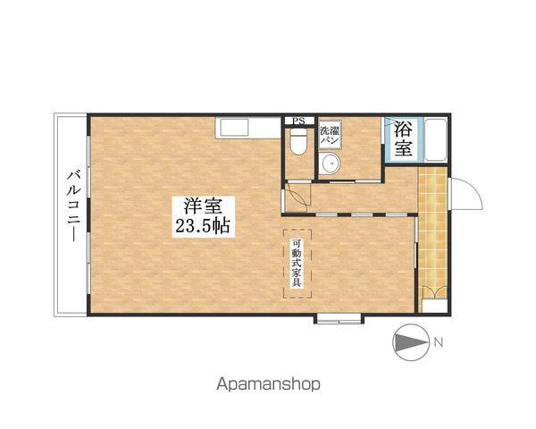 キャッスル小川(ワンルーム/2階)の間取り写真