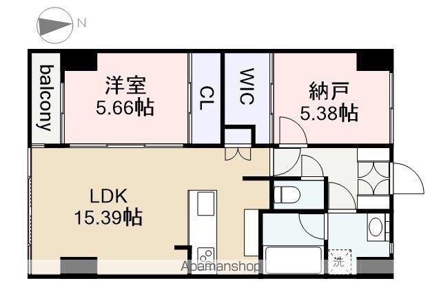 AREX丸の内Ⅱ (1SLDK/11階)の間取り写真