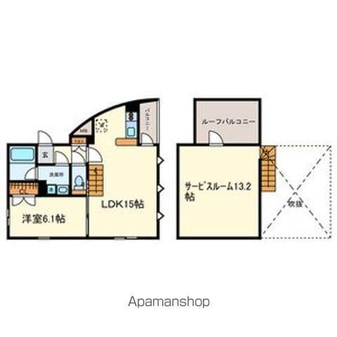 MILESTONES(1SLDK/4階)の間取り写真