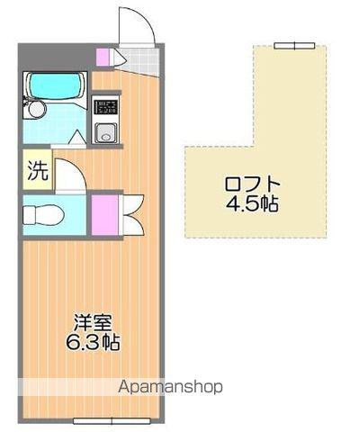 FOREVER RESIDENCE IMAⅢ(ワンルーム/1階)の間取り写真