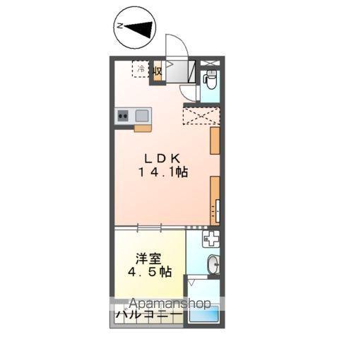 CICLAMINO(1LDK/2階)の間取り写真