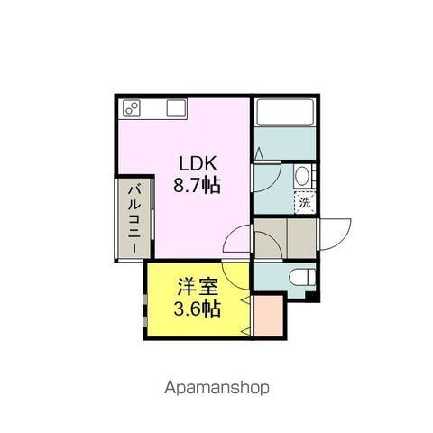 シエレトワール(1LDK/1階)の間取り写真
