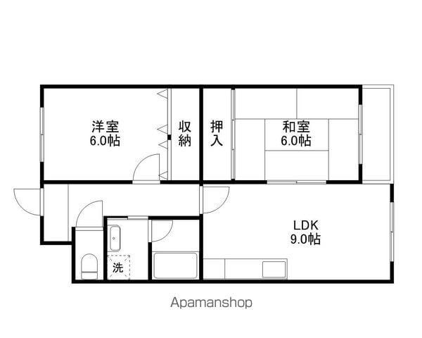 エクシードSS(2LDK/5階)の間取り写真