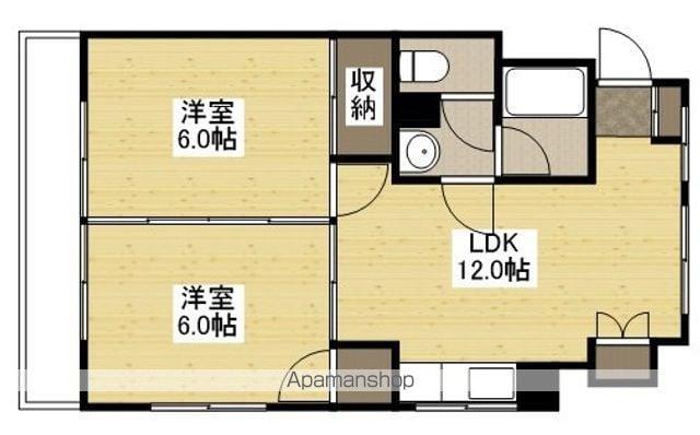 第3松尾ビル(2LDK/2階)の間取り写真
