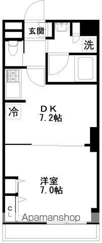 G・STARマンション(1DK/6階)の間取り写真