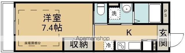 リブリ・サクラ(1K/3階)の間取り写真