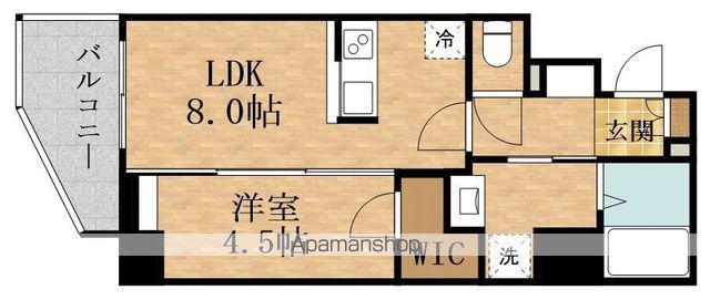 ザHUBMIYAKOJIMA(1LDK/5階)の間取り写真
