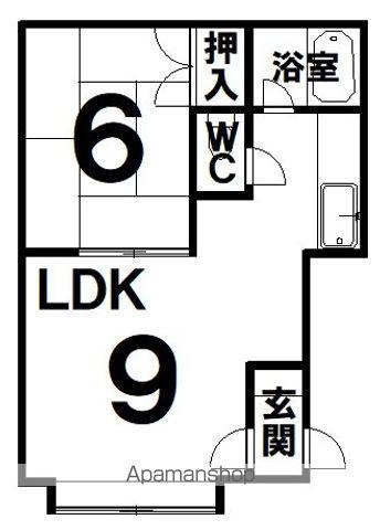 コーポビゴラ(1LDK/2階)の間取り写真