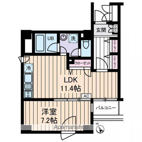 プリマヴェーラ問屋町(1LDK/1階)の間取り写真