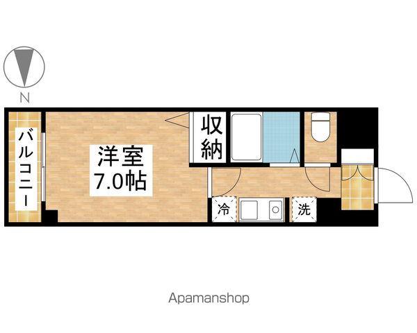 ウェルスヒル(1K/2階)の間取り写真