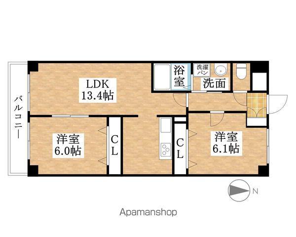 プリミエールTS(2LDK/3階)の間取り写真