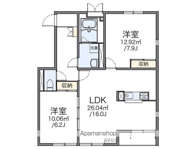 レオネクスト春日岡ヴィータ(2LDK/1階)の間取り写真