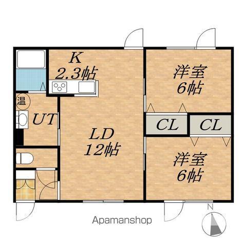 ARCRAY(2LDK/2階)の間取り写真