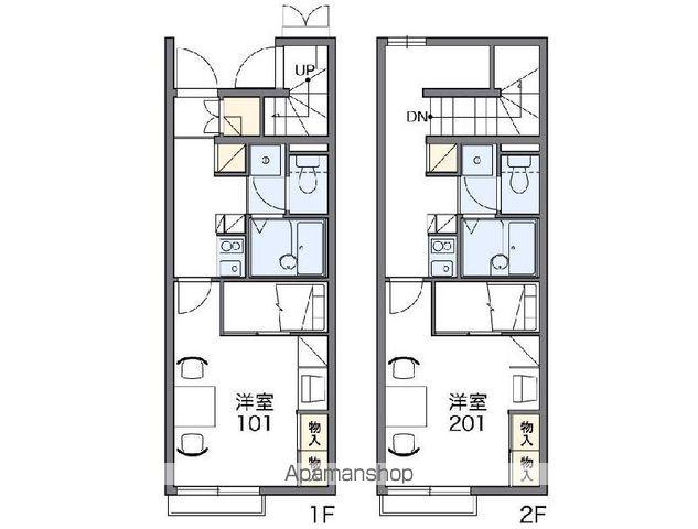 レオパレスアイアイ(1K/2階)の間取り写真
