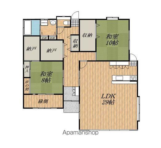飯田線 切石駅 徒歩15分 1階建 築29年(2LDK)の間取り写真