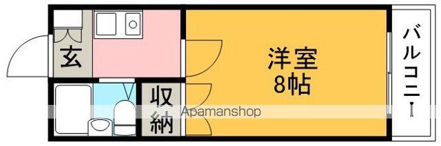 コージィコート瀬川Ⅱ(1K/2階)の間取り写真