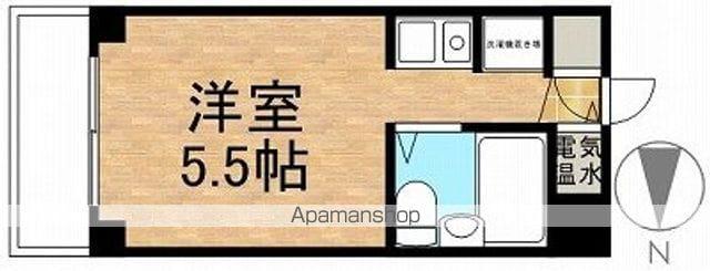 トップ立川(ワンルーム/2階)の間取り写真