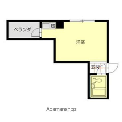 エクセルアビタシオン(ワンルーム/4階)の間取り写真