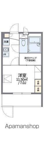 レオパレスIMAGOⅢ(1K/1階)の間取り写真