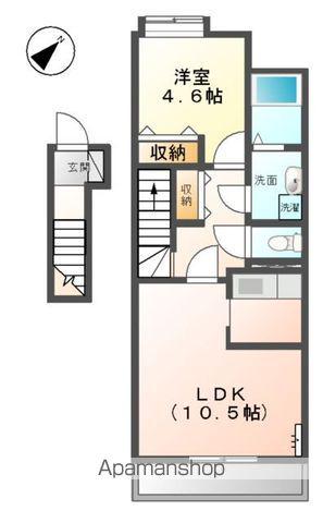 アイ・リッシュ(1LDK/2階)の間取り写真