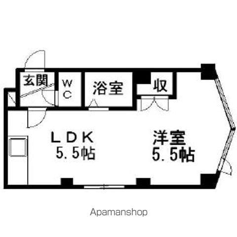 メゾンドボワール円山(1DK/4階)の間取り写真