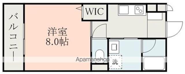 カサグランデ県立大学前(1K/2階)の間取り写真