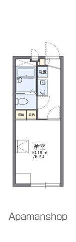 レオパレスヴィララビニア(1K/1階)の間取り写真