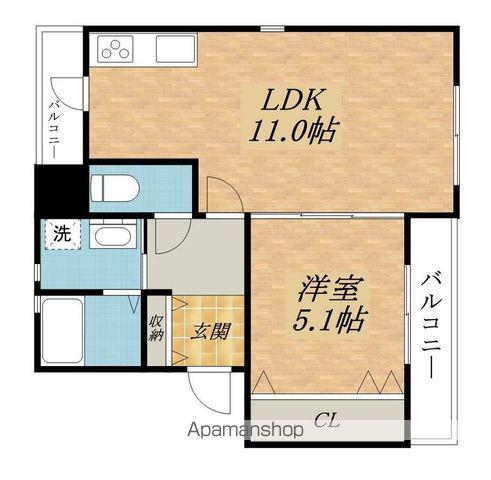 ソレイユ(1LDK/2階)の間取り写真