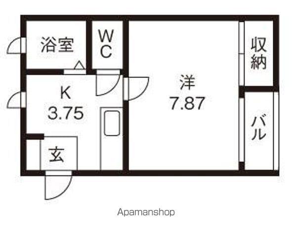 CEREZO(1K/1階)の間取り写真